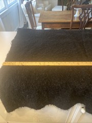 Black Mohair Wool Cutter Poncho 36″ X 44″ Upcycle Crafts Sewing Cutter Cosplay
