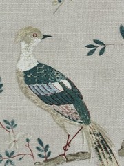GP & J Baker Oriental Bird SIGNATURE FABRIC 3 3/8 Yards Linen