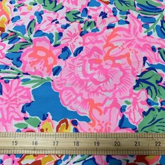 Lilly Pulitzer Cotton Poplin Fabric Multi Rose To The Occasion 36″ X 57″