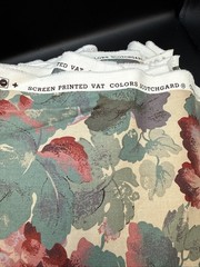 Green Purple Grape Vine Fruit Kaufmann Upholstery Decor Fabric 54 In wide 12+ Yd