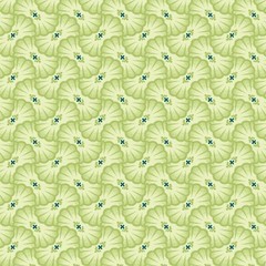 P&B Textiles Koi Pond by Clint Eagar KPON 05637 G Green Lily Pad Geo Cotton