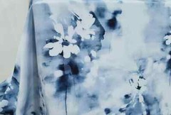 55” Wide By Yard Digital Print Material Dress Shirt Robe Fabric Rayon Viscose
