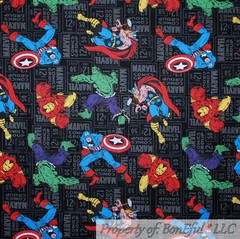 BonEful FABRIC FQ Cotton Quilt White Blue Cloud Sky Winnie the Pooh Disney Kite