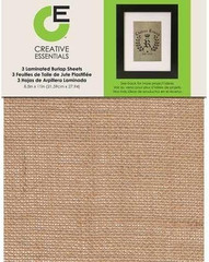 Essentials Laminated Burlap Sheets (Pack of 3) PRINTABLE !