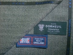 DORMEUIL 95% WOOL + 5% CASHMERE SUITING FABRIC “cashmere TOWNTX” – 3.4 m