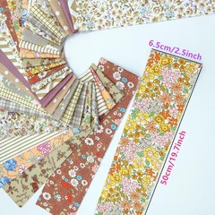 Cotton Jelly Roll Fabric Strips PreCut Quilting Bundles 2.5×19.6 Inch 42 PCS