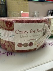 Crazy For Red Jelly Roll by Moda Fabrics