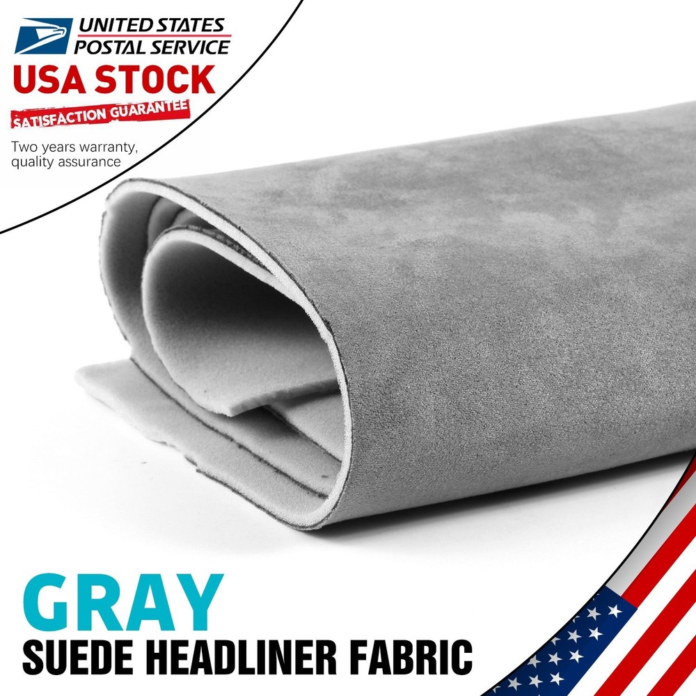 60″x60″ Suede Headliner Foam Fabric Upholstery Roof Liner Repair Replacement US