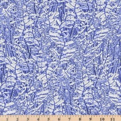Ice Glitter Snowy Trees Frost CM5215 100% Cotton Half yd continuous cuts