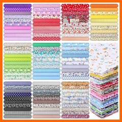 100 Pieces 10 x 10 Inches Cotton Fabric Squares, Precut Quilting Fabric Bundl…