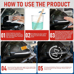 Carbon Fiber Repair Kit, Carbon Fiber Kit, 8″ Twill Carbon Fiber Cloth, 100G Epo