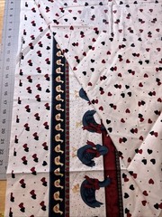 Heart & Ducks 1/2 Yard Single Border Cotton Fabric New