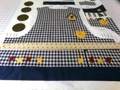 Lot of 3 Adult Vest Panels. Two Springtime, One Birdhouse Bungalow. A26-103