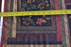 23.5″ Long x 44″, Fall Leaves & Flowers Quilt Cotton Panel, P&B/Abundance, B1001