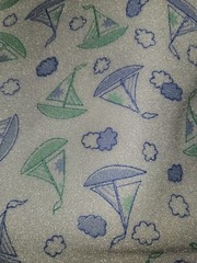 Lot Of 2 Pieces Of Kids Themed Flannel Fabric Baby Animals 1.5 Yrd & Boats 1 Yrd