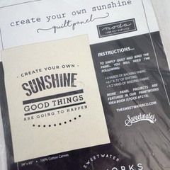 Moda “Create Your Own Sunshine ” 54×65″ Quilt Panel. Sweetwater 100% Cotton NEW
