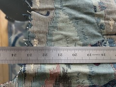 Tapestry Fabric Golfers Theme Raw Edge Width 23-26.5 Inches X Length 56.5 Inches