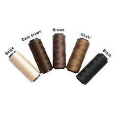 3 Rolls Sewing Threads Weaving Using for Hand Hair Weft Brown