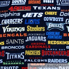BonEful Fabric Fleece BTHY NFL Football Team LOGO ALL Sport BOY School Ball Game
