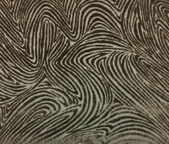 DONGHIA BELMONTE GRIS GRAY ZEBRA ANIMAL VELVET FURNITURE FABRIC BY YD 50″W
