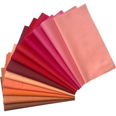 Misscrafts 50pcs Craft Fabric Bundle Squares Quilting Fabric Pure Colour for …