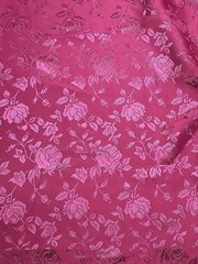 Rose Jacquard Satin Fabric 60/59″ 5 Yard Fuchsia Sells by the Yard Inch Wide