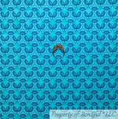 BonEful Fabric FQ Cotton Quilt Blue Sky Cloud FLOWER Garden Small Bohemian BOHO