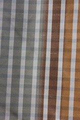 Vintage Plaid Faux Silk Fabric 57×114 Striped Checked 3 Yards