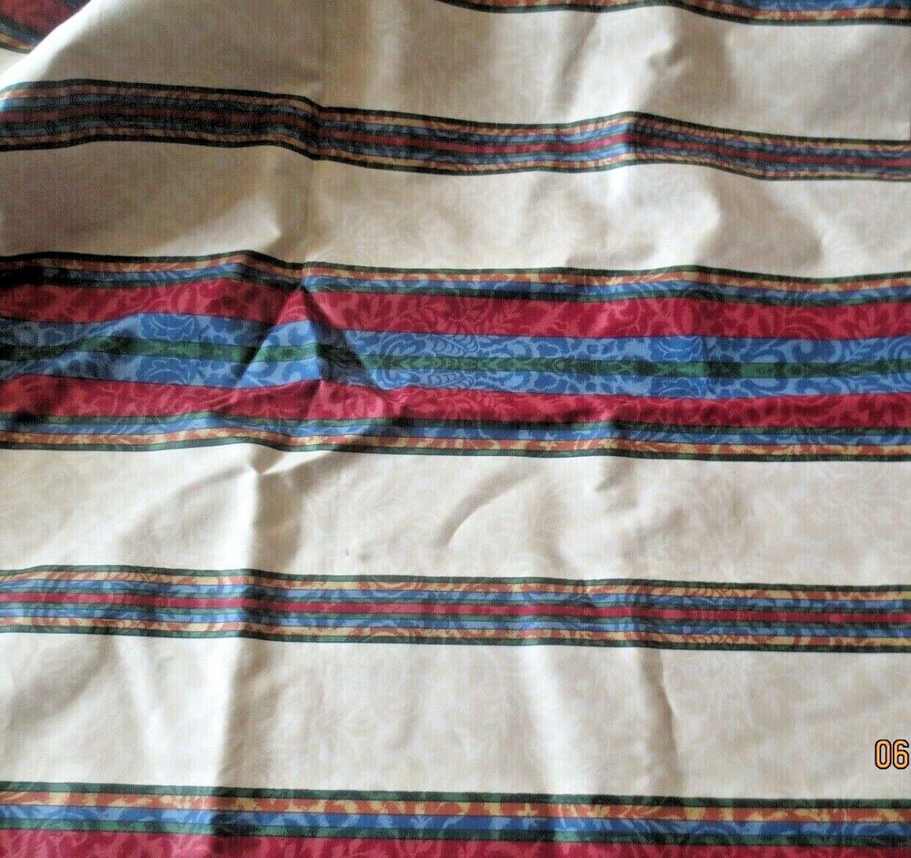 Stanley King Studio Home Decor Fabric 1yd 32″ x 56″ stripes borders rich colors