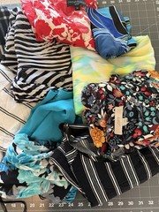 Lot 15pc Damaged Clothes For Scrap Fabric, Junk Journal, Doll Clothes, Upcycle