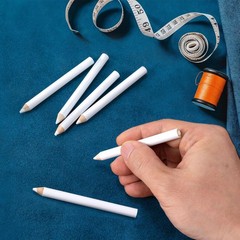 Isslly 7PCS Fabric Pencils for Sewing, White 1 Count (Pack of 7), White-7pcs