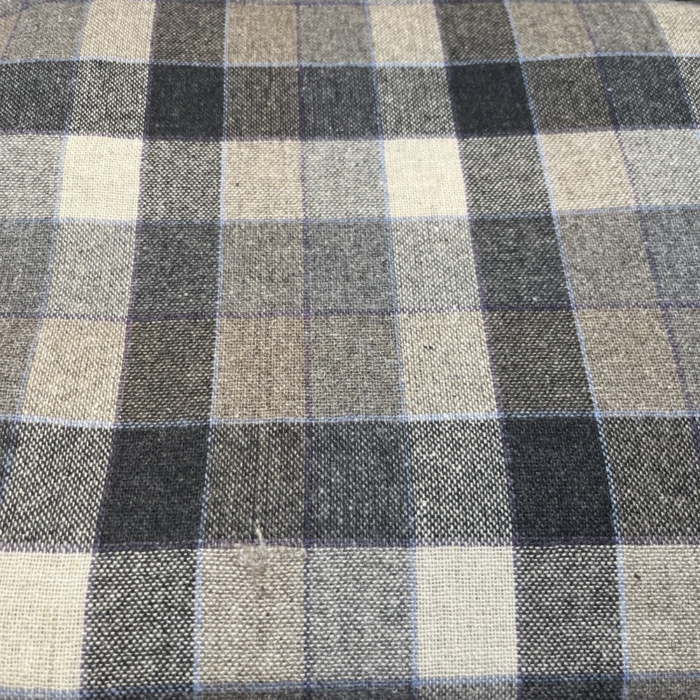 5+ yards of Wool/Wool Blend Tartain Checkered Fabric 184×16″