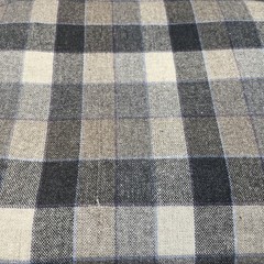 5+ yards of Wool/Wool Blend Tartain Checkered Fabric 184×16″