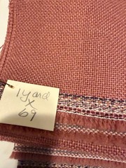 Mauve Pink medium to heavy weave sewing fabric LIKE TWEED woven 1 YD. X 69″
