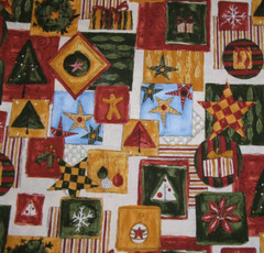 Daisy Kingdom PACKED PATCH Fabric 104 x 42 Beck 2 7/8 Yds Holiday Christmas