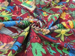 Screen Hand Printed 1 Yard 100%Cotton Fabric NO TARRIF CHARGES 100%✅ZK_331