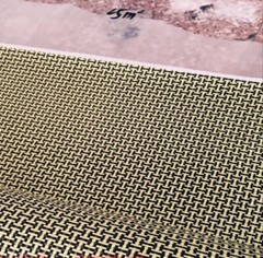 Yellow+Black Aramid Carbon Fiber Blended Cloth Fabric 50cm(L) 100cm(W) 200gsm
