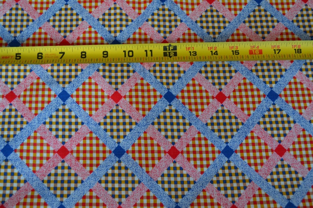 By 1/2 Yd, 43″ Wide, “Granny’s Feed Sack” Reproduction Quilt Cotton/Springs,M445