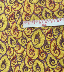 Kaffe Fassett Collective Curlique Ochre Cotton Fabric Philip Jacobs BTHY #60