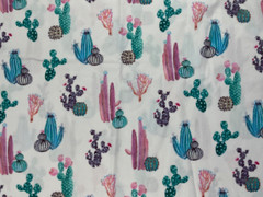 Colorful Cactus Fabric Brother Sister Design Studio Sold by the Yard x 44″