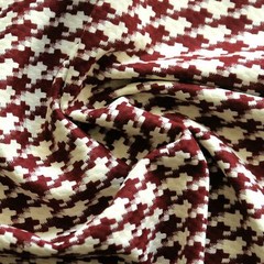 HEAVY ACRYLIC WINTER JACKET COAT CRAFTS FABRIC BIG 30 mm HOUNDSTOOTH CHECK 44’W