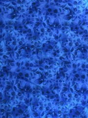 Timeless Treasures Blue Tonal Leaves Quilting Fabric – Fat Eighth: 9” x 21”