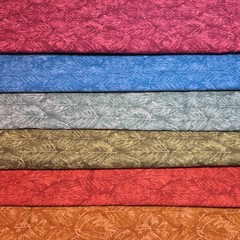 Leaves Earth Tones Seasons Cotton Fabric Tonal Blender 6 Yards (1 Yard Each)