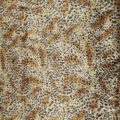 Small Brown Cheetah Pring Charmeuse Satin Fabric 58″ By The Yard Animal Print