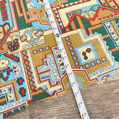 5 yds. X 42” Vintage Geometric Home Decor Fabric Vintage