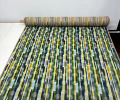 DESIGNTEX FINSBURY VELVET GREEN MODERN GEOMETRIC FABRIC BY 1/2(0.5) YARD 50″W