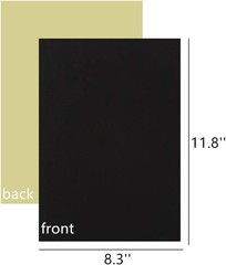 Reusable Black Self Adhesive Felt Sheets – 10PCS for Art & Crafts Projects