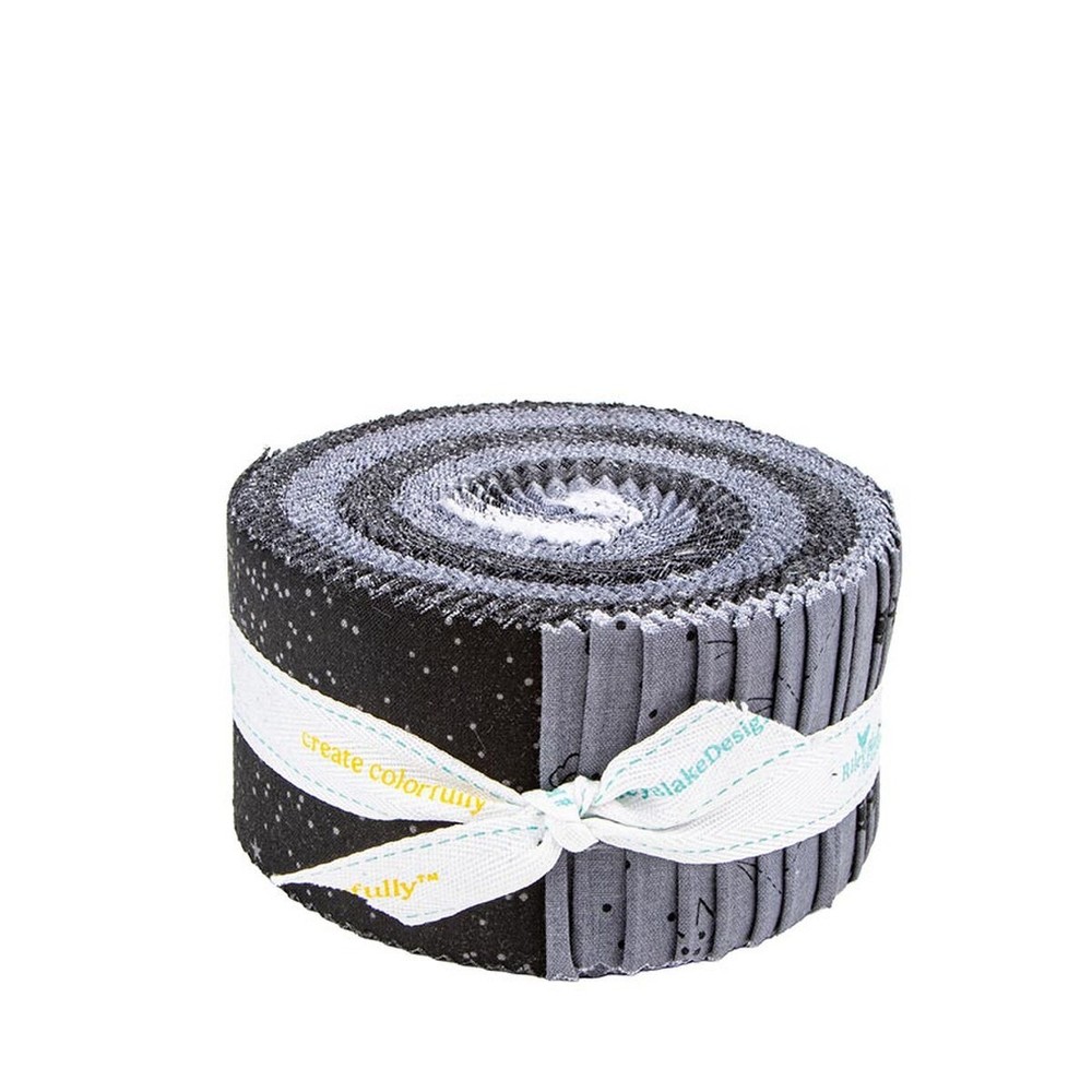 Jelly Roll 2.5″ Strips 40pc Riley Blake “Blackout” Black And Gray