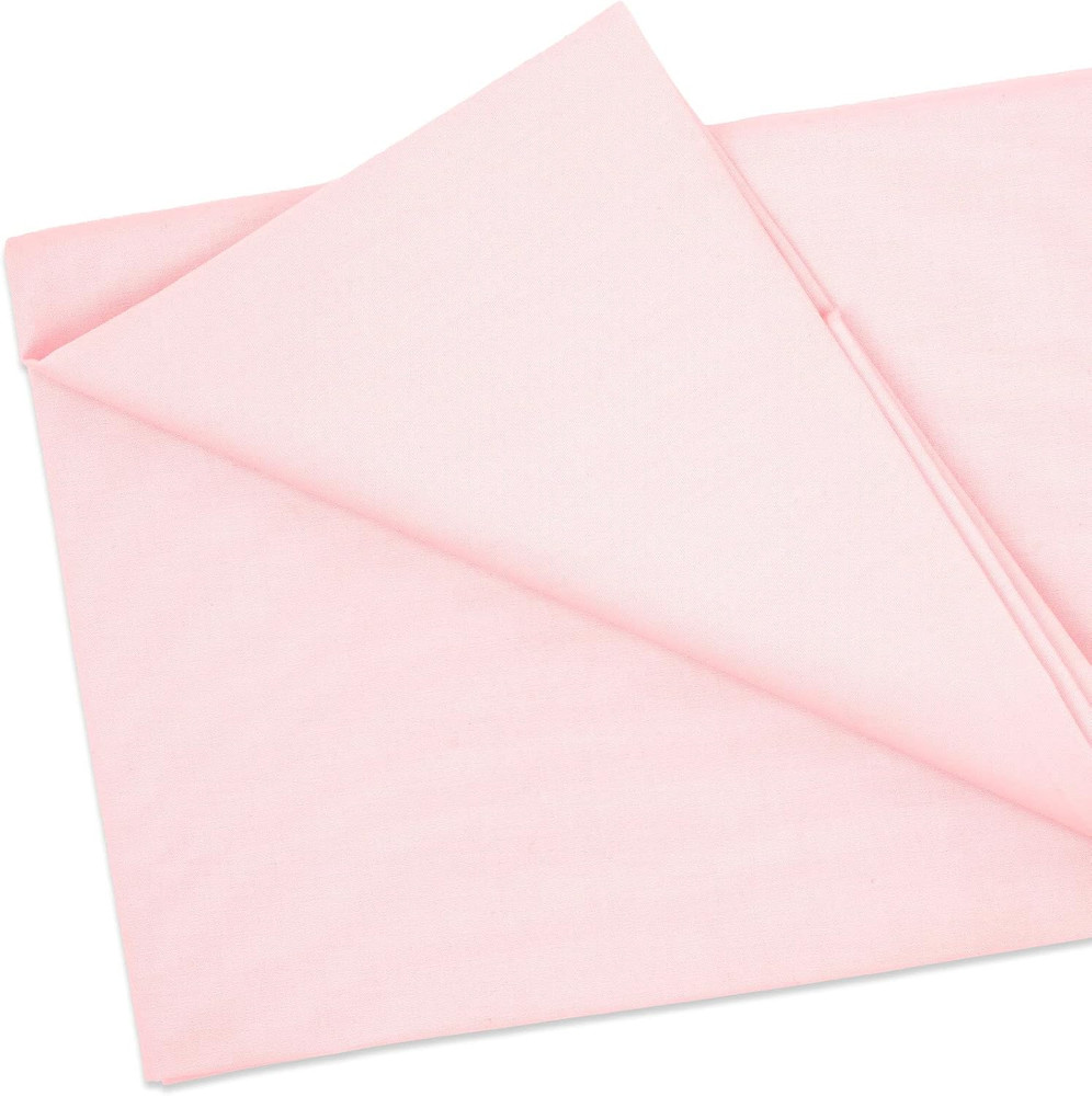 Cotton Fabric by the Yard for Sewing DIY Crafting Fashion Design (Baby Pink Soli