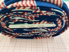 Richlin Fabrics ~ 100% Poly- Yukon Fleece ~ USA Flag ~ 60″ wide ~ per half yard
